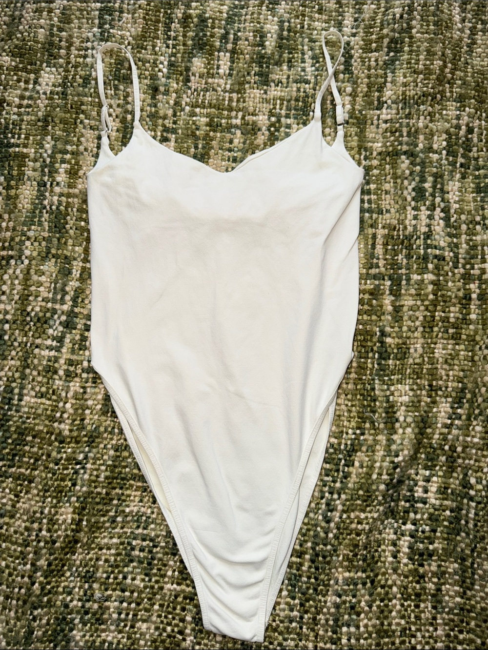 Free People ivory spaghetti strap bodysuit with the Strappy Basic Bodysuit. - Picture 2 of 7